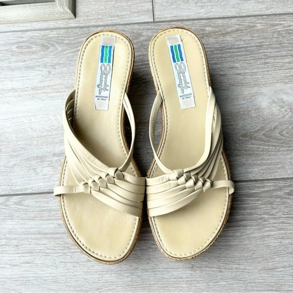 Vintage Arnold Churgin Woven Leather  Platform Sandal Hand Made in Italy - Picture 3 of 15